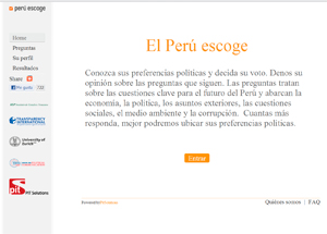IEP lanza el portal web peruescoge.org