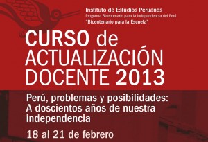 Curso de actualización docente sobre temas claves de la historia del Perú en su bicentenario
