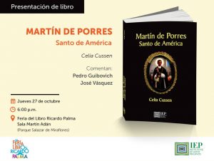 ADELANTO: Feria Ricardo Palma: publican libro sobre San Martín de Porres