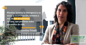 Carolina Trivelli y Mónica Rubio, análisis del Niño Costero