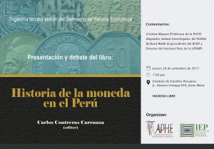 Presentación del libro «Historia de la moneda en el Perú»