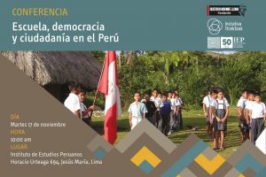 Conferencia “Escuela, democracia y ciudadanía en el Perú”