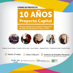 Evento de cierre «10 Años de Proyecto Capital»