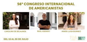 Investigadores del IEP participan del 56° Congreso de Americanistas