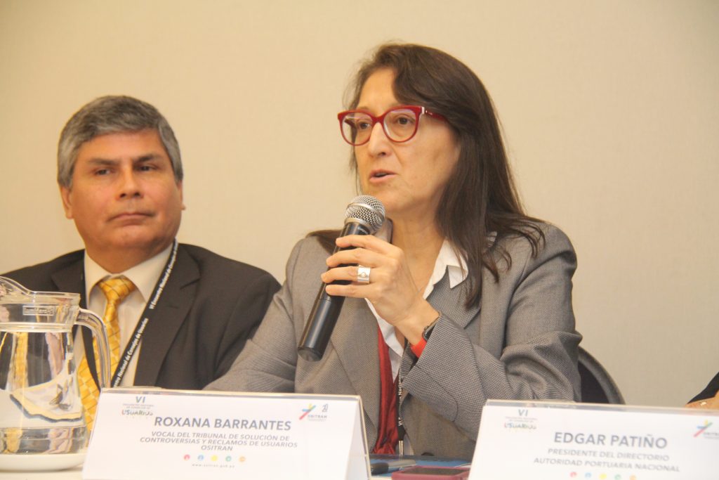 Roxana Barrantes participa del VI Encuentro Nacional de Consejos de Usuarios del OSITRAN