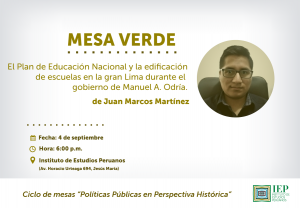 «El Plan de Educación Nacional y la edificación de escuelas en la gran Lima durante el gobierno de Manuel A. Odría»