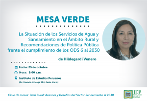 Perú Rural: Avances y Desafíos del Sector Saneamiento al 2030