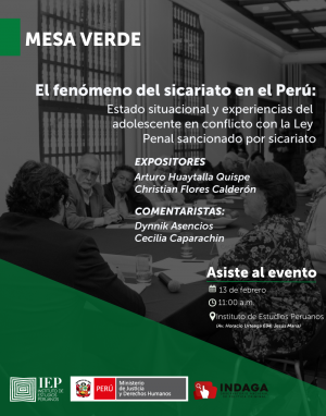El fenómeno del sicariato en el Perú: Estado situacional y experiencias del adolescente en conflicto con la Ley Penal sancionado por sicariato