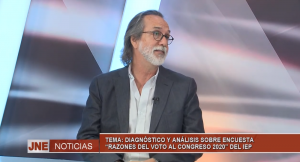 [ENTREVISTA] «Razones del voto al congreso 2020» Hernán Chaparro es entrevistado por JNE TV