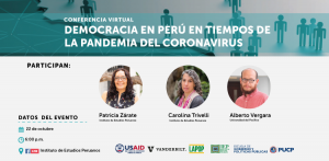 Conferencia virtual: “Democracia en Perú en tiempos de la pandemia del coronavirus”