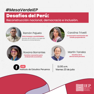 Desafíos del Perú: Reconstrucción nacional, democracia e inclusión
