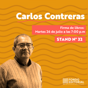 [FIL 2022] Firma de libros: «Carlos Contreras»