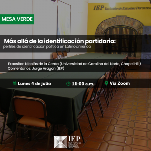 [CERRADA] Mesa Verde: «Más allá de la identificación partidaria: perfiles de identificación política en Latinoamérica»