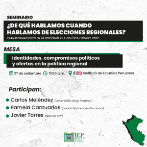 Mesa «Identidades, compromisos políticos y ofertas en la política regional»