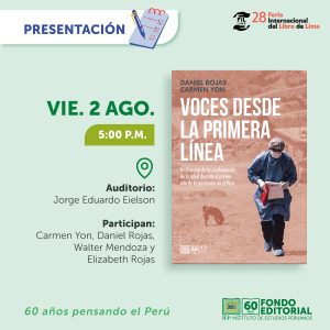 [FIL LIMA 2024] Presentación de libro «Voces desde la primera línea»