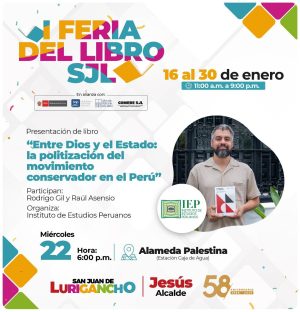 [Feria del Libro SJL] Presentación de libro «Entre Dios y el Estado»