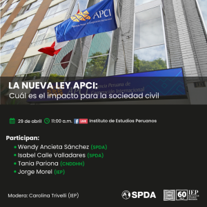 Mesa verde «La nueva Ley APCI: Cuál es el impacto para la sociedad civil»