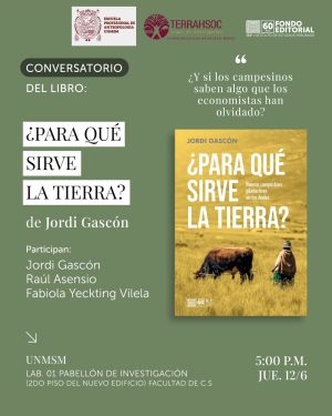 Conversatorio del libro “¿Para qué sirve la tierra? Nuevos campesinos pluriactivos en los Andes”