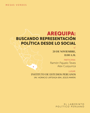 Mesa «Arequipa: buscando representación política desde lo social»