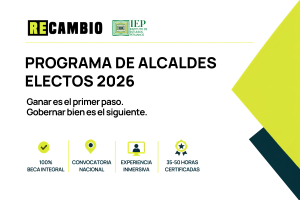 IEP participa en el Programa de Alcaldes Electos 2026 para fortalecer la gestión municipal y el liderazgo democrático