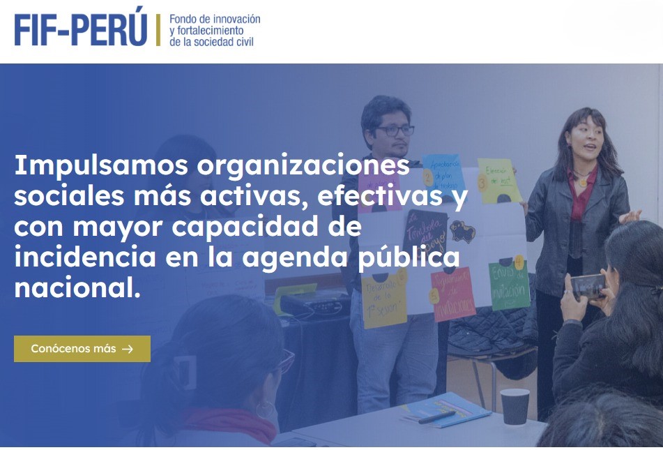 FIF-PERÚ seleccionó a ocho organizaciones para su cohorte 2026-2027